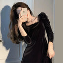 Glamorous Velvet Dress for Formal Events