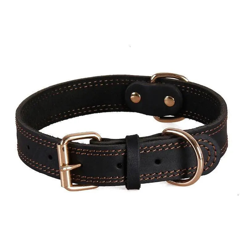 Benepaw Stylish Vintage Leather Dog Collar Durable Elegant