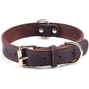 Benepaw Stylish Vintage Leather Dog Collar Durable Elegant