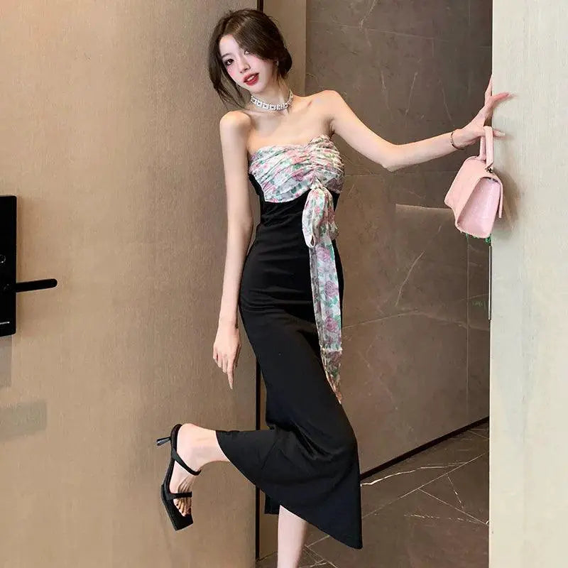 Pure Desire Halterneck Tube Dress Elegant Summer Chic