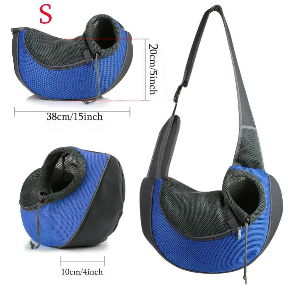 TrailPaw Pet Mesh Carrier Sling Bag Lightweight Breathable