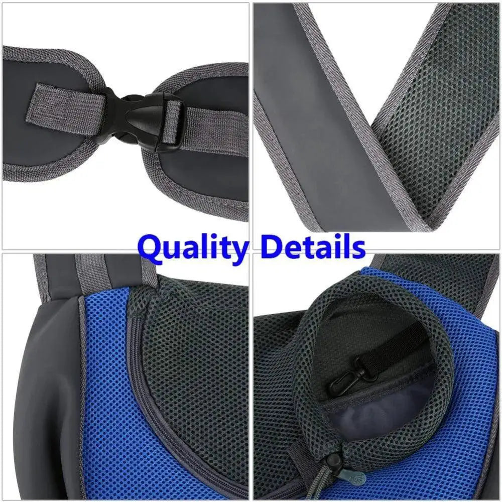 TrailPaw Pet Mesh Carrier Sling Bag Lightweight Breathable