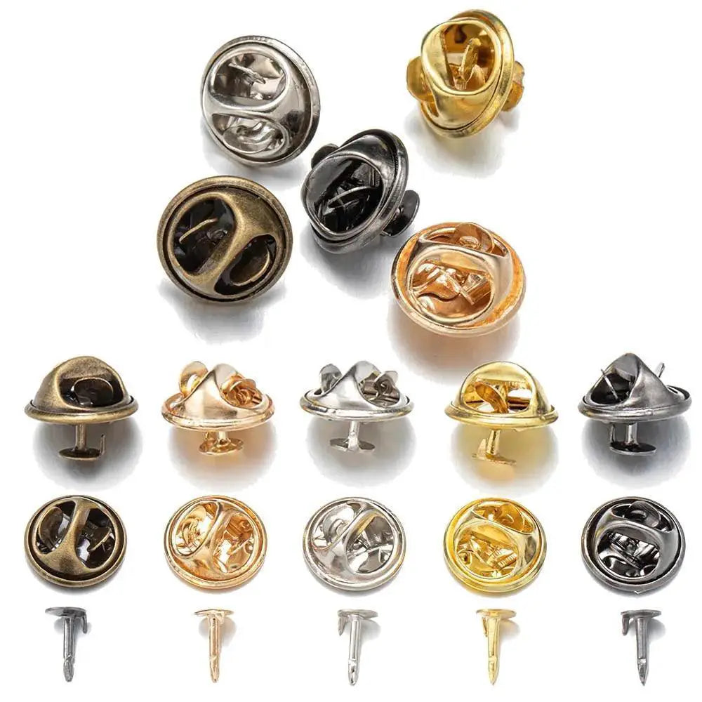 Metal Butterfly Clasp Pin Backs For Stylish Badge Holders