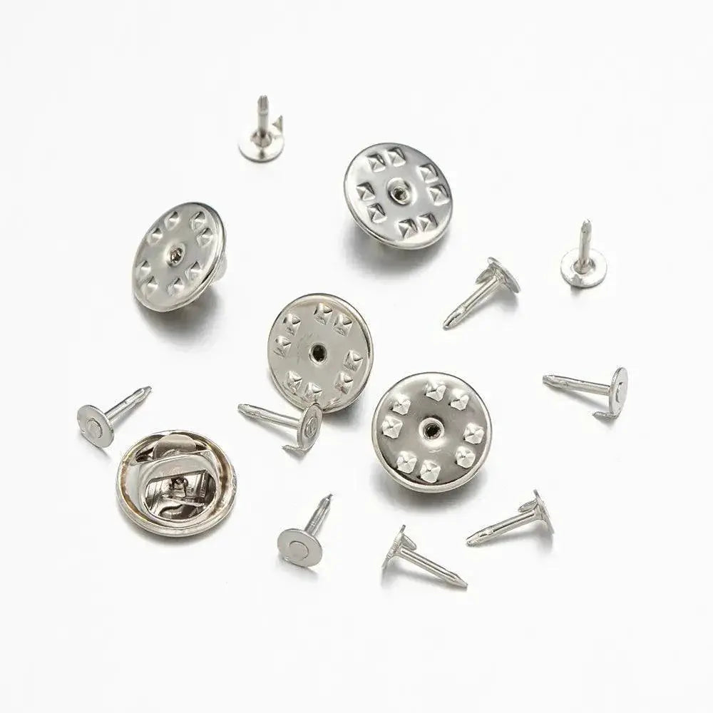 Metal Butterfly Clasp Pin Backs For Stylish Badge Holders