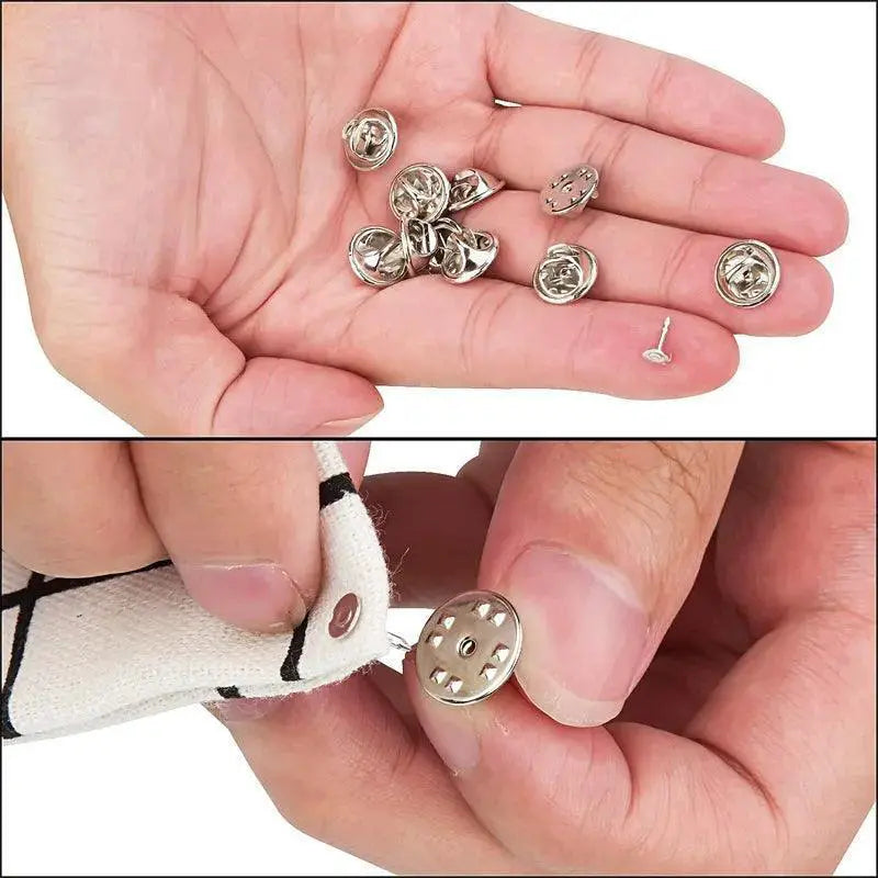 Metal Butterfly Clasp Pin Backs For Stylish Badge Holders