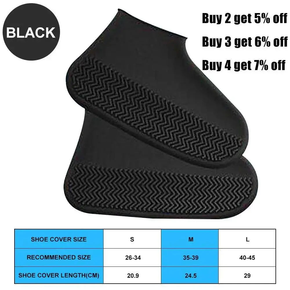 Silicone Shoe Protectors All Weather Slip Resistant Gear