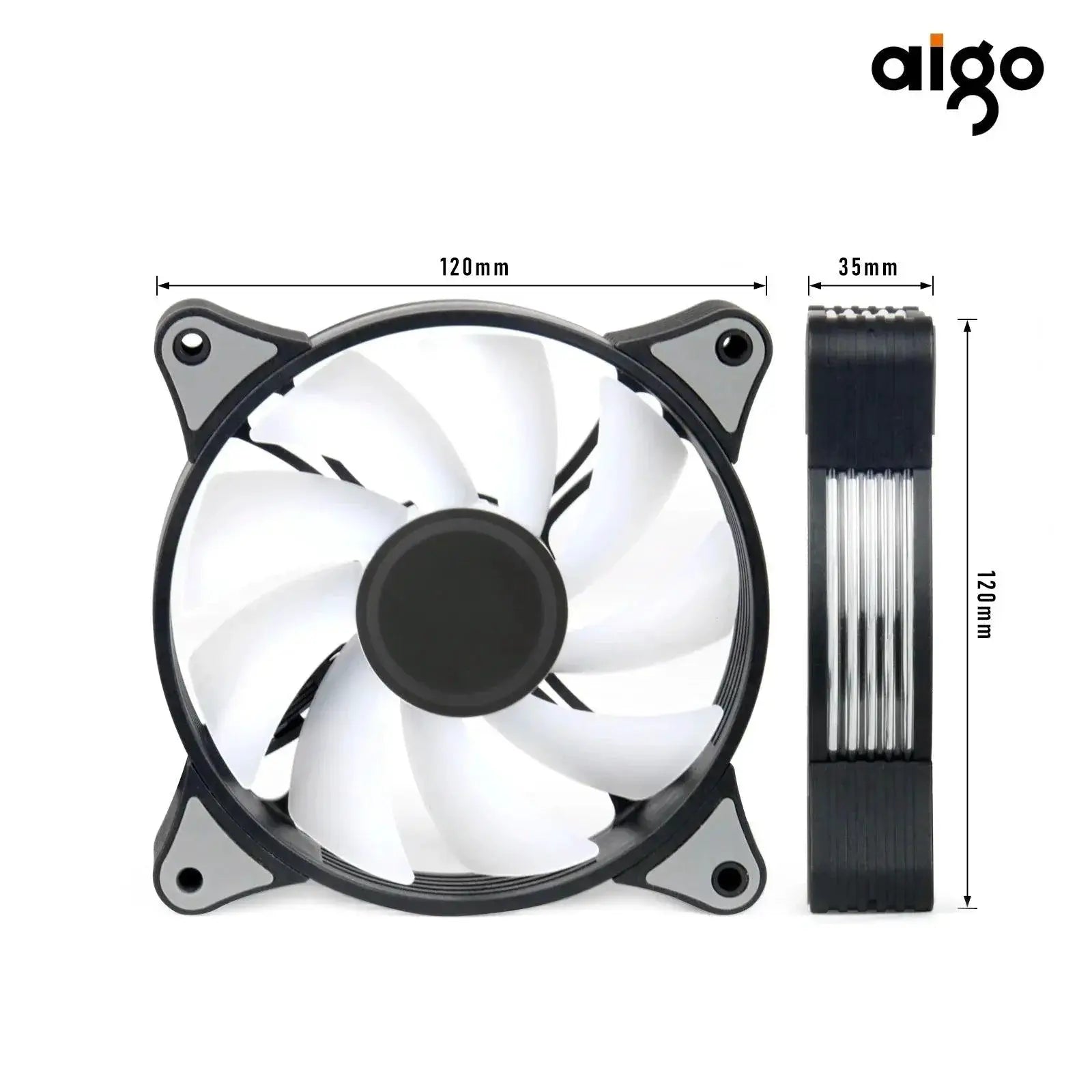 Aigo AR12PRO RGB Computer Cooling Fan Efficient Stylish