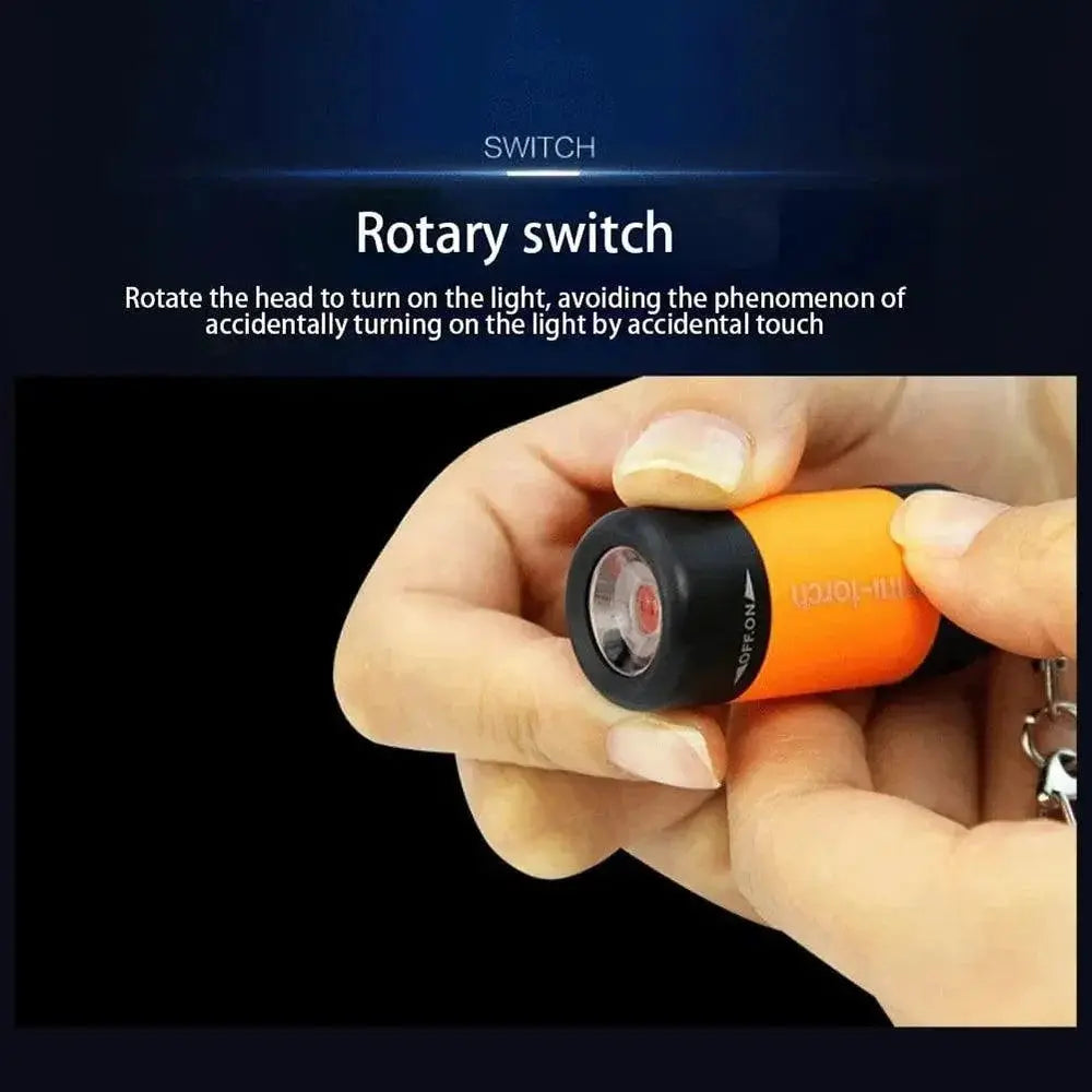 Stonego Mini USB Rechargeable LED Keychain Flashlight