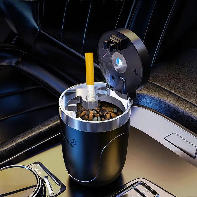 LED Light Car Ashtray Cup Illuminated Accessory for Interior