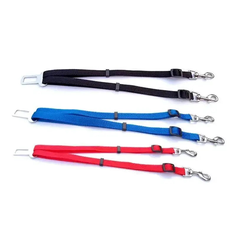 Adjustable Dual Head Pet Seat Belt For Safe Car Travel