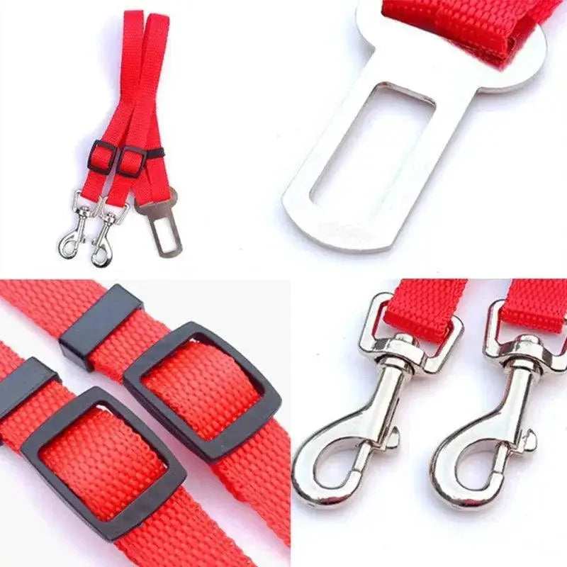 Adjustable Dual Head Pet Seat Belt For Safe Car Travel