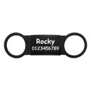 Slide On Custom Pet Tag Personalized ID Silent Engraved