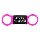 Slide On Custom Pet Tag Personalized ID Silent Engraved