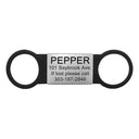 Slide On Custom Pet Tag Personalized ID Silent Engraved
