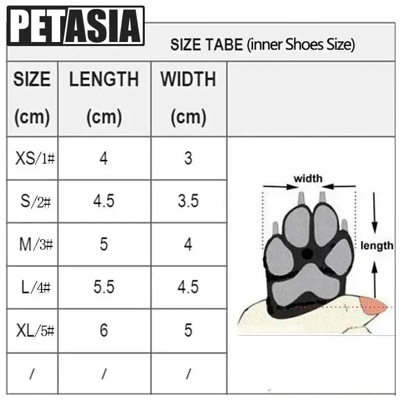 Winter Dog Boots Waterproof Shoes for Dogs and Pets