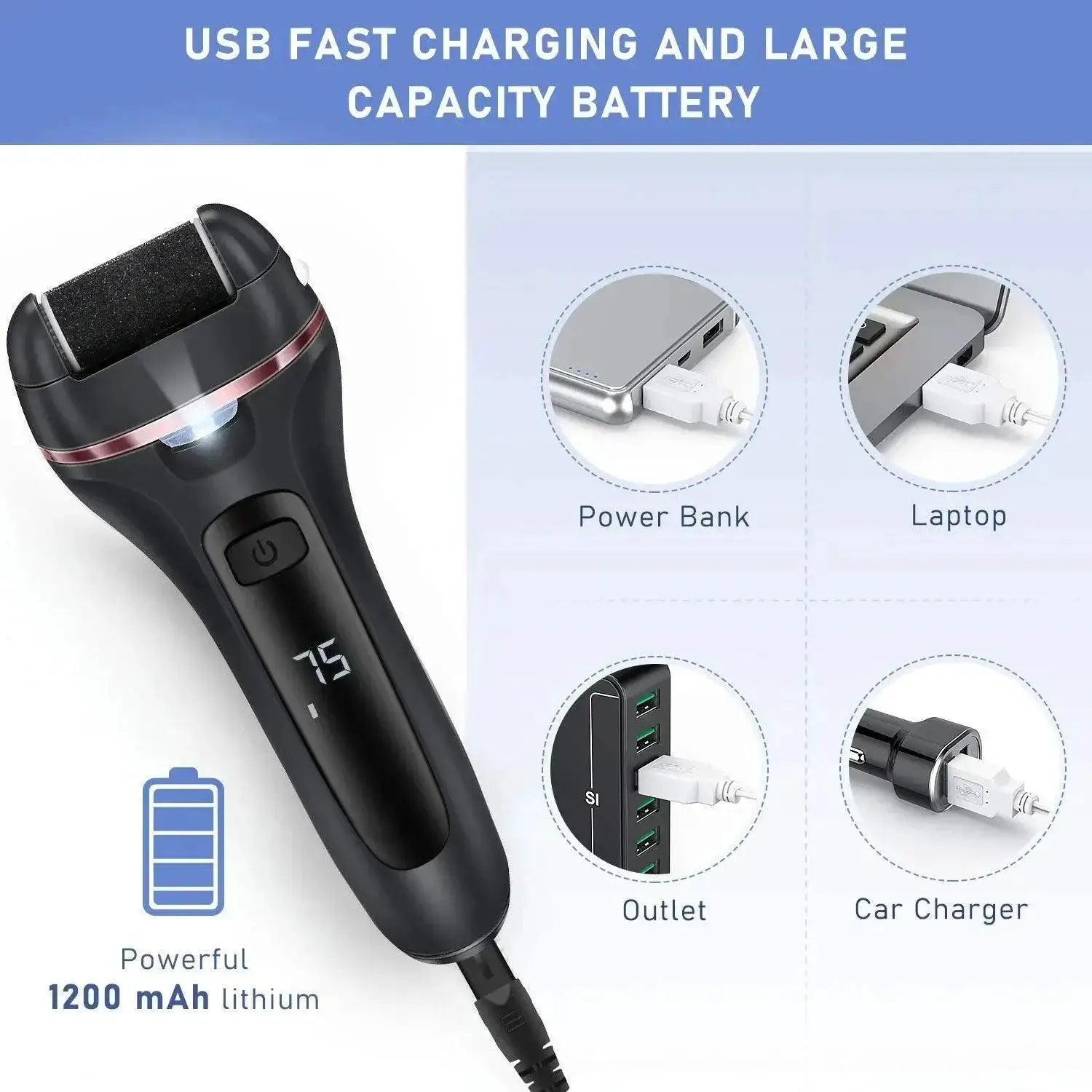 Ultimate Electric Foot Care Solution With Speed Control