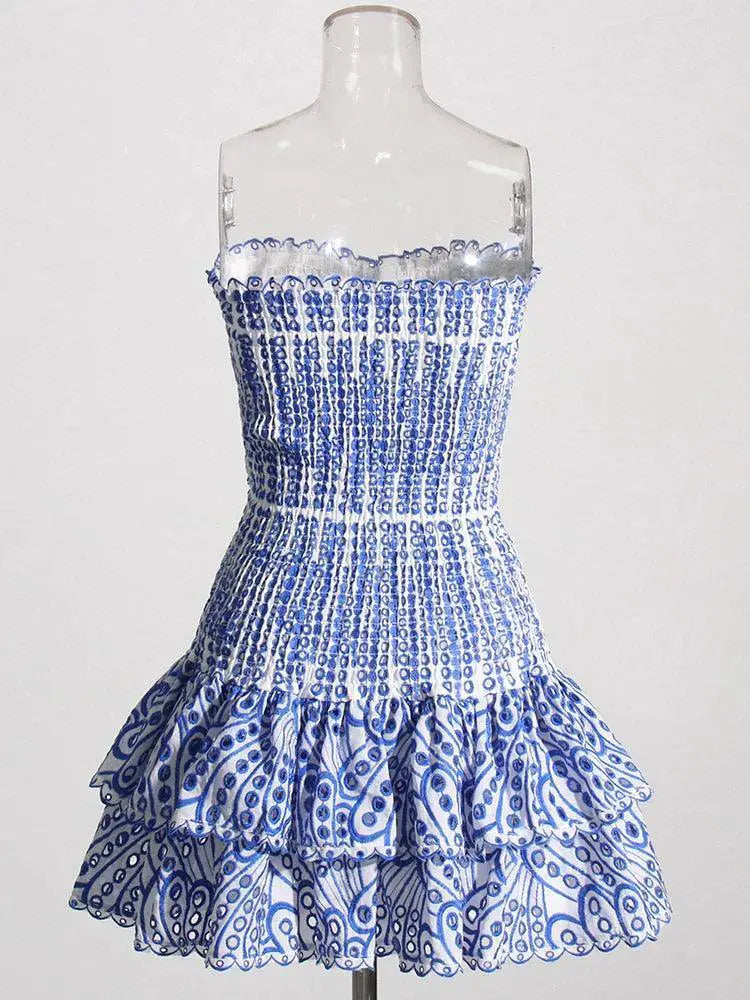 TwoTwinStyle Off Shoulder Cutout Dress For Summer Fashion