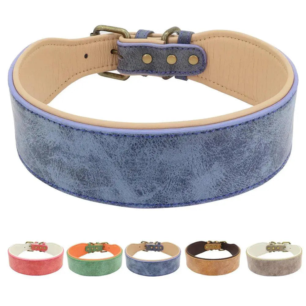 Personalized Leather Dog Collar With Free Name Print