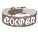Personalized Leather Dog Collar With Free Name Print