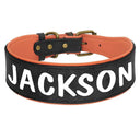 Personalized Leather Dog Collar With Free Name Print