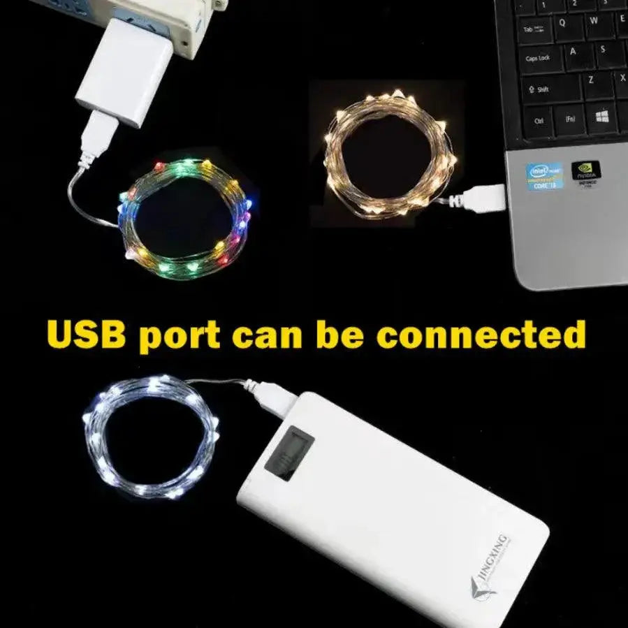 Magical Waterproof USB Fairy String Lights For Home Decor