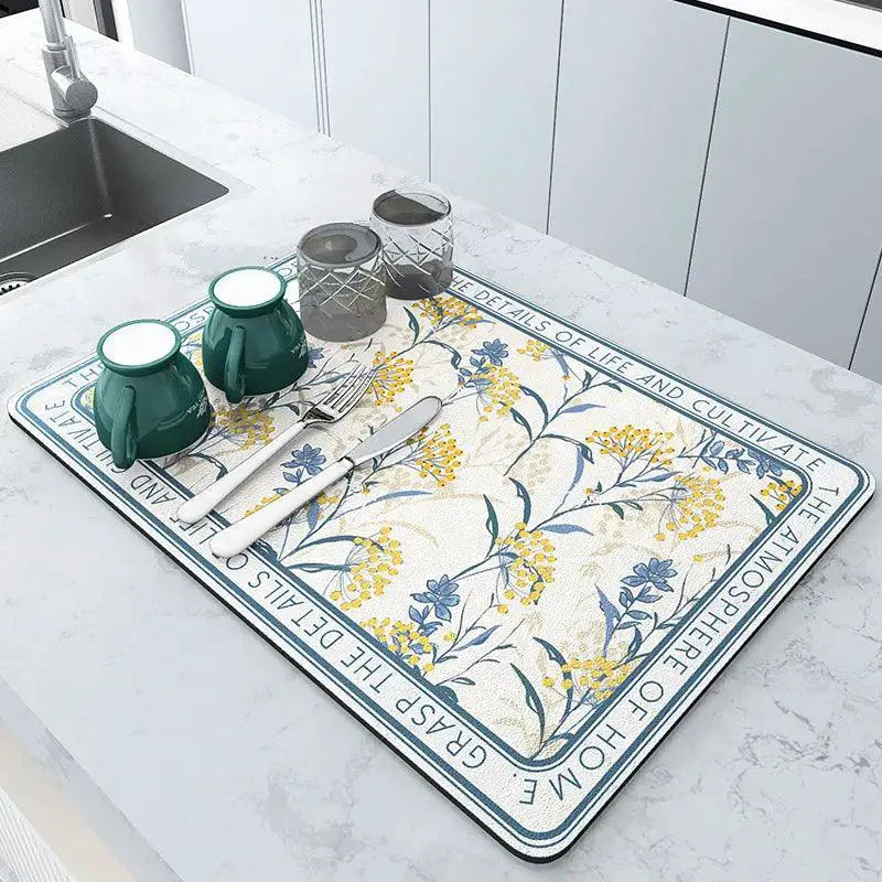 Large Absorbent Kitchen Mat Quick Dry Anti Skid Durable