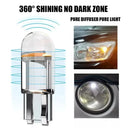Car Led T10 W5W Glass Cob 6000K Bulb Bright White Blue Red
