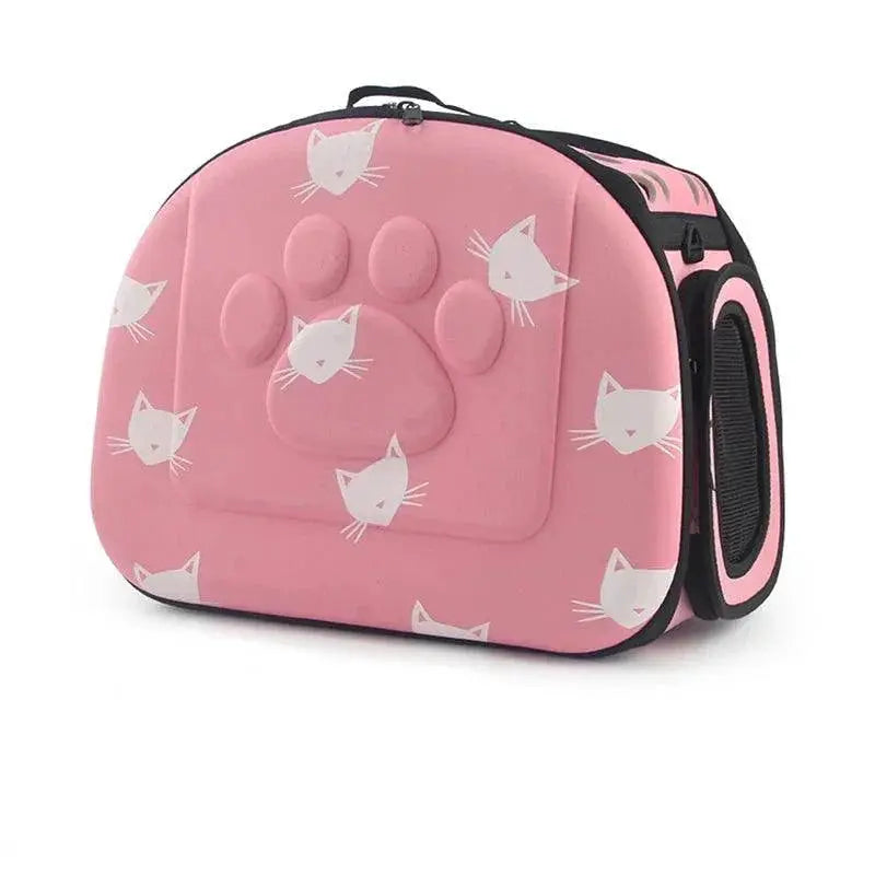 Portable Cat and Dog Travel Bag Stylish Cat Print Carrier
