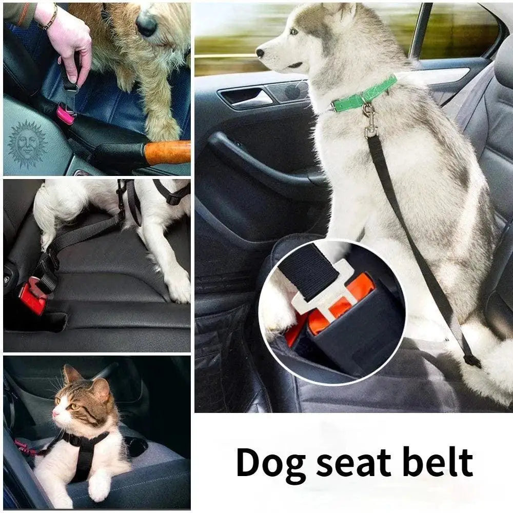 Dog Safety Belt Reflective Harness For Secure Travel