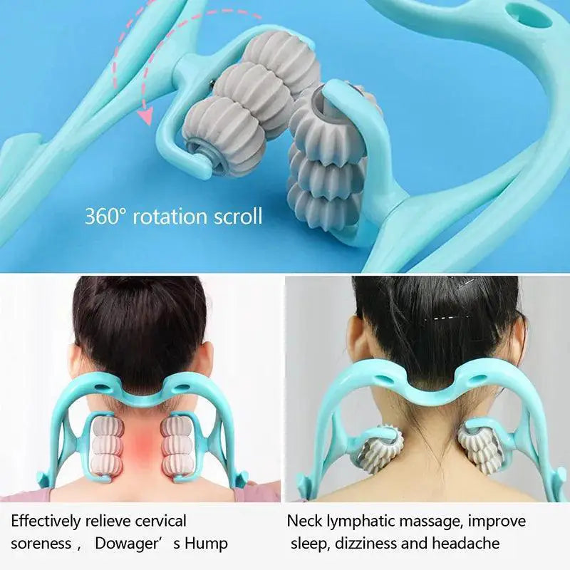 Deep Tissue Neck Massager With Rotating Balls For Relief