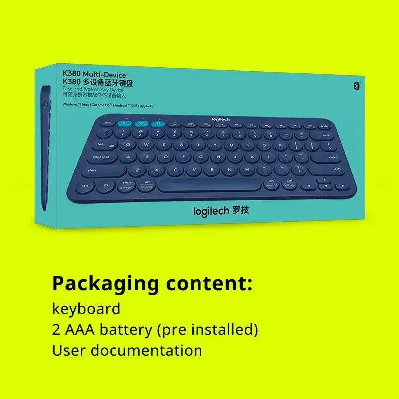 Logitech K380 Bluetooth Keyboard Seamless Multi Device Use