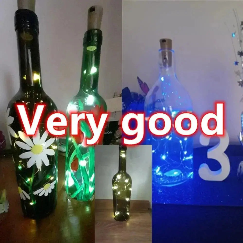 Corked LED Fairy Bottle Lights Enchanting Decor For Events