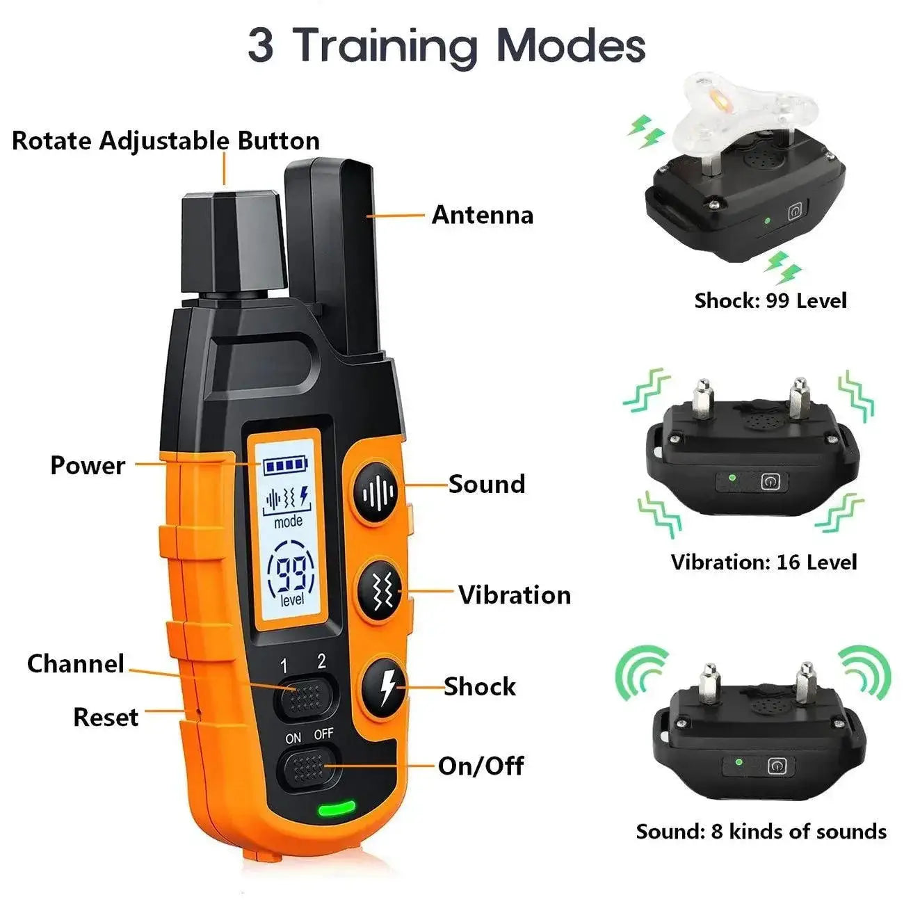Advanced Remote Dog Training Collar Waterproof Control System
