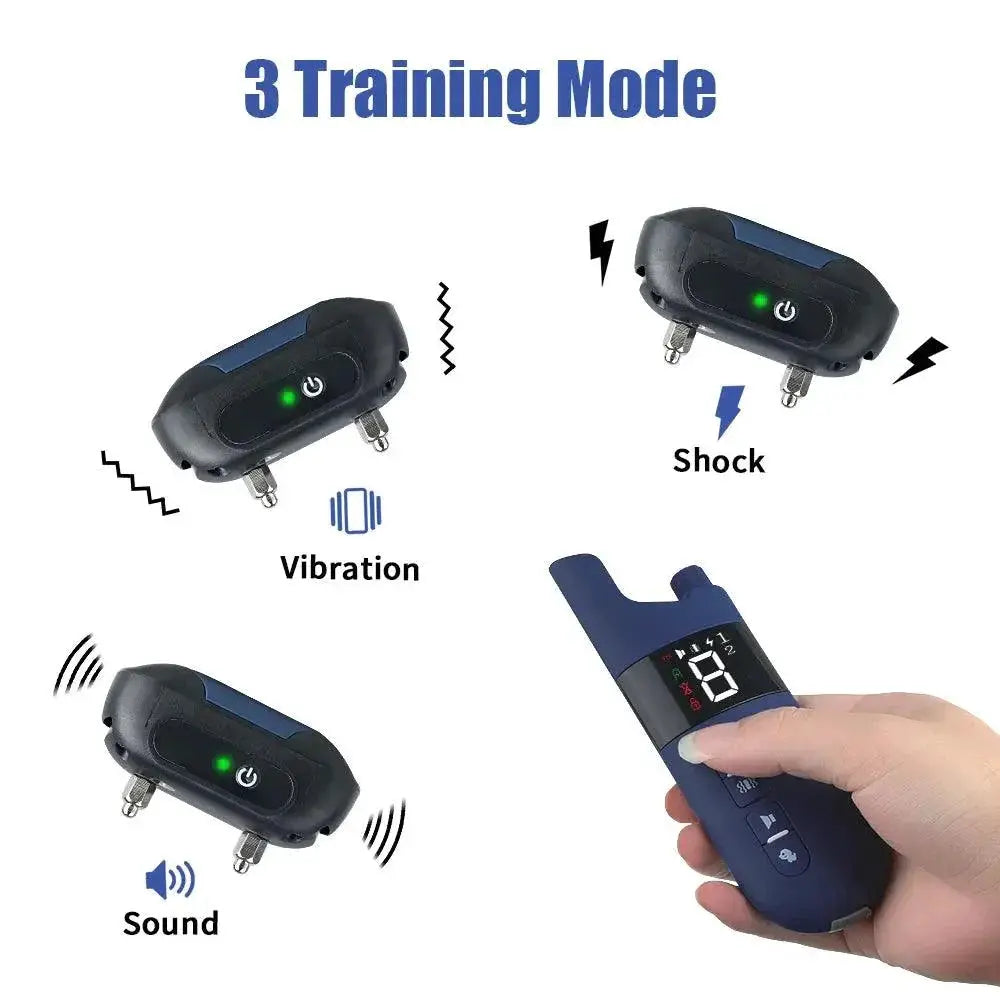 Electric Dog Training Collar Remote Shock Vibration IP7