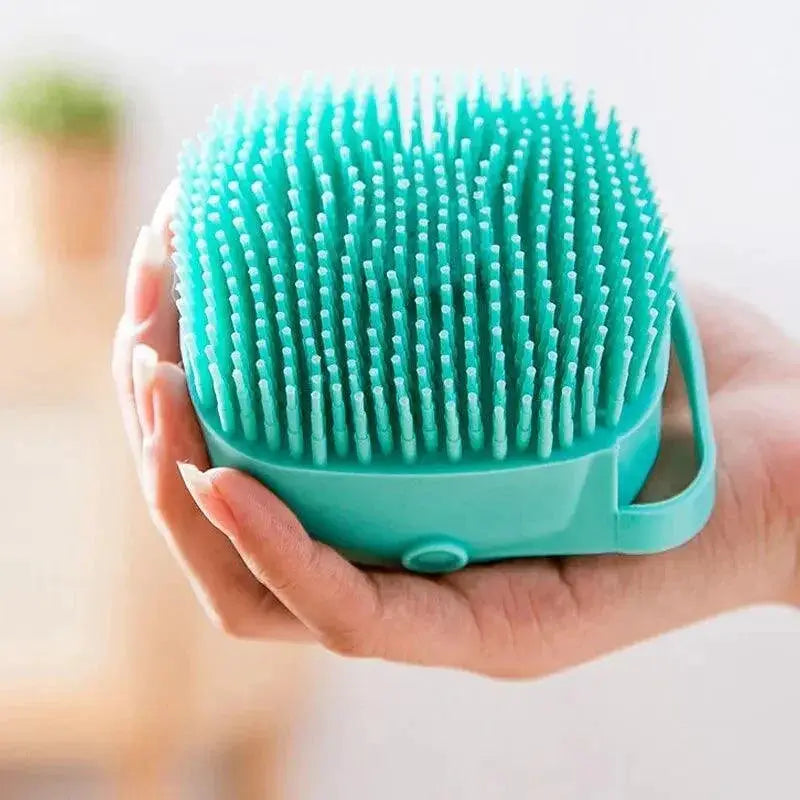 Pet Bathing Brush With Silicone Massager For Gentle Care