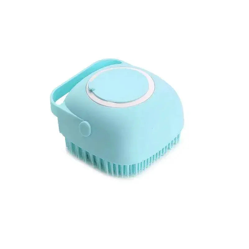 Pet Bathing Brush With Silicone Massager For Gentle Care