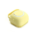 Gentle Pet Bath Brush With Silicone Massager
