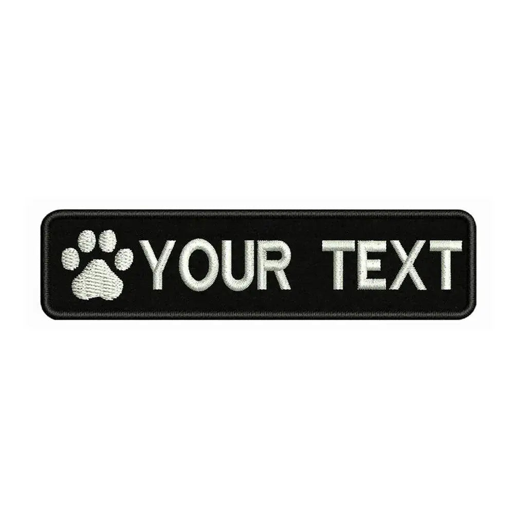 Custom Dog Paw Embroidery Patch Personalized Pet Style