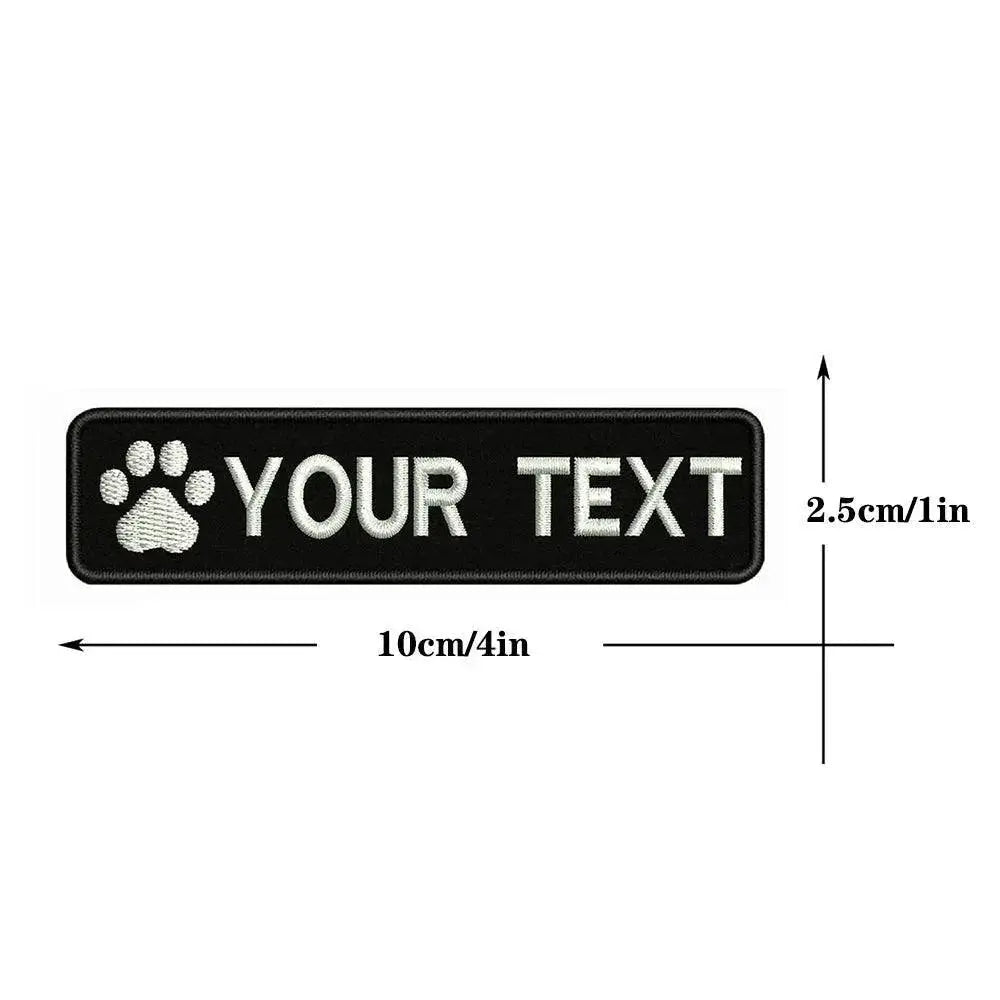 Custom Dog Paw Embroidery Patch Personalized Pet Style