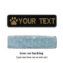 Custom Dog Paw Embroidery Patch Personalized Pet Style