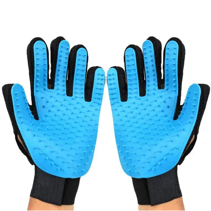 Rubber Pet Grooming Glove For Soft Massage And Hair Removal