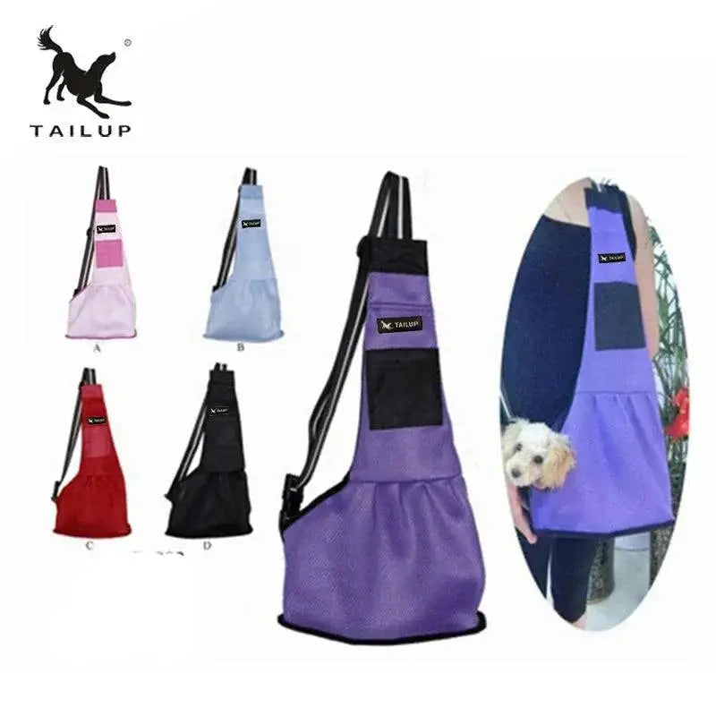 Tailup Windproof Adjustable Dog Carrier Sling Backpack Cozy
