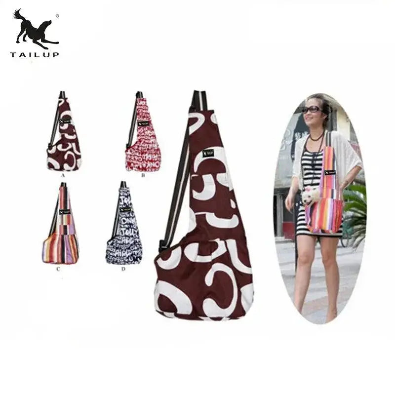 Tailup Windproof Adjustable Dog Carrier Sling Backpack Cozy
