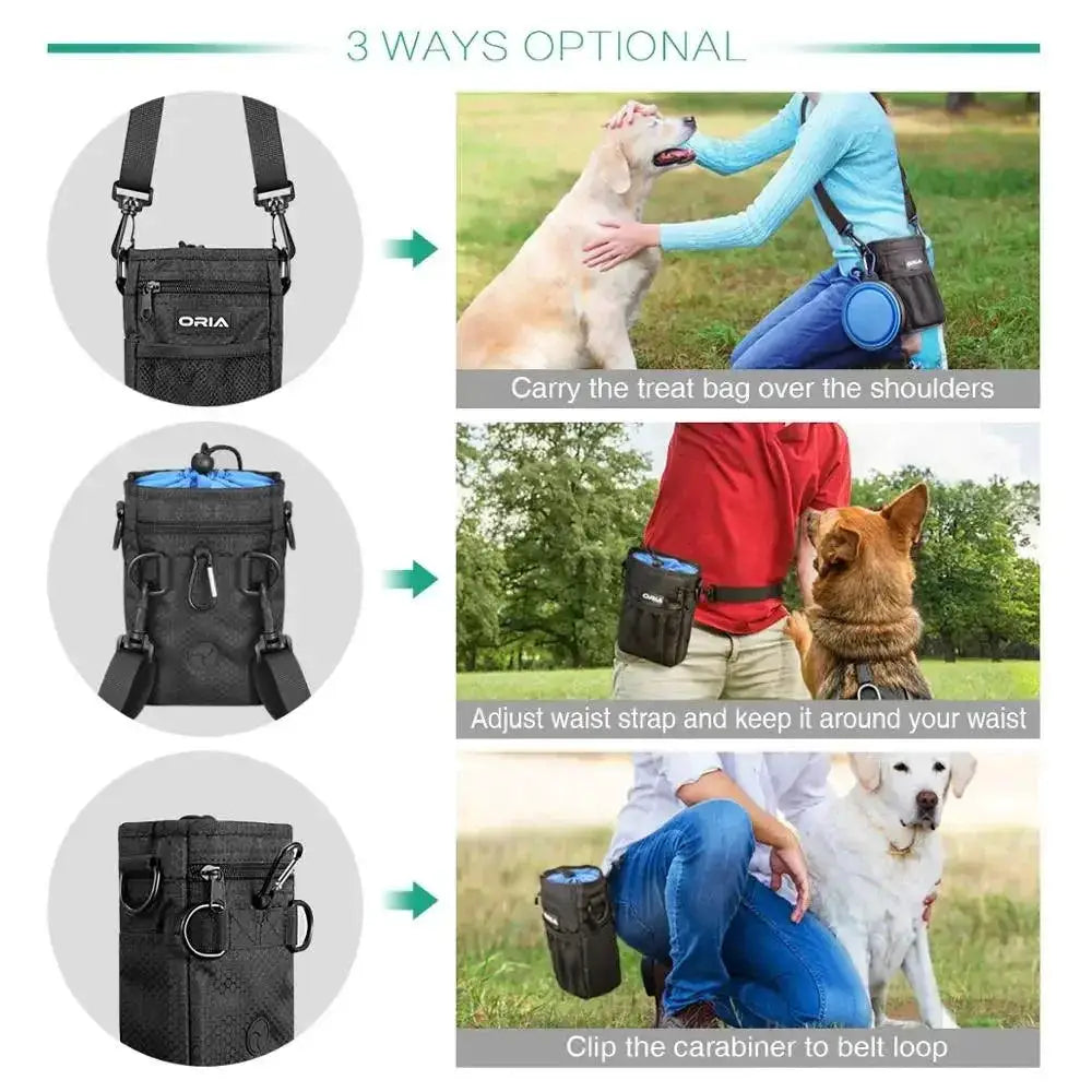ORIA Dog Training Pouch With Waste Bag Dispenser Accessories