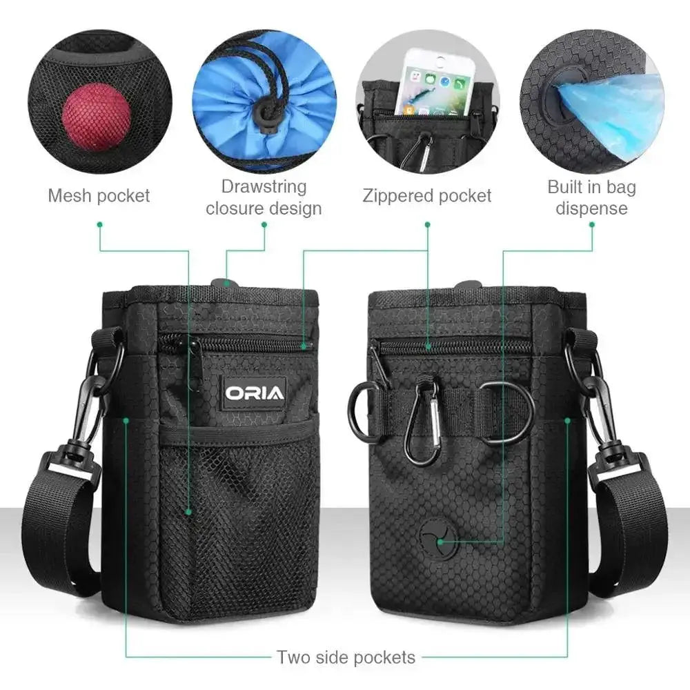 ORIA Dog Training Pouch With Waste Bag Dispenser Accessories