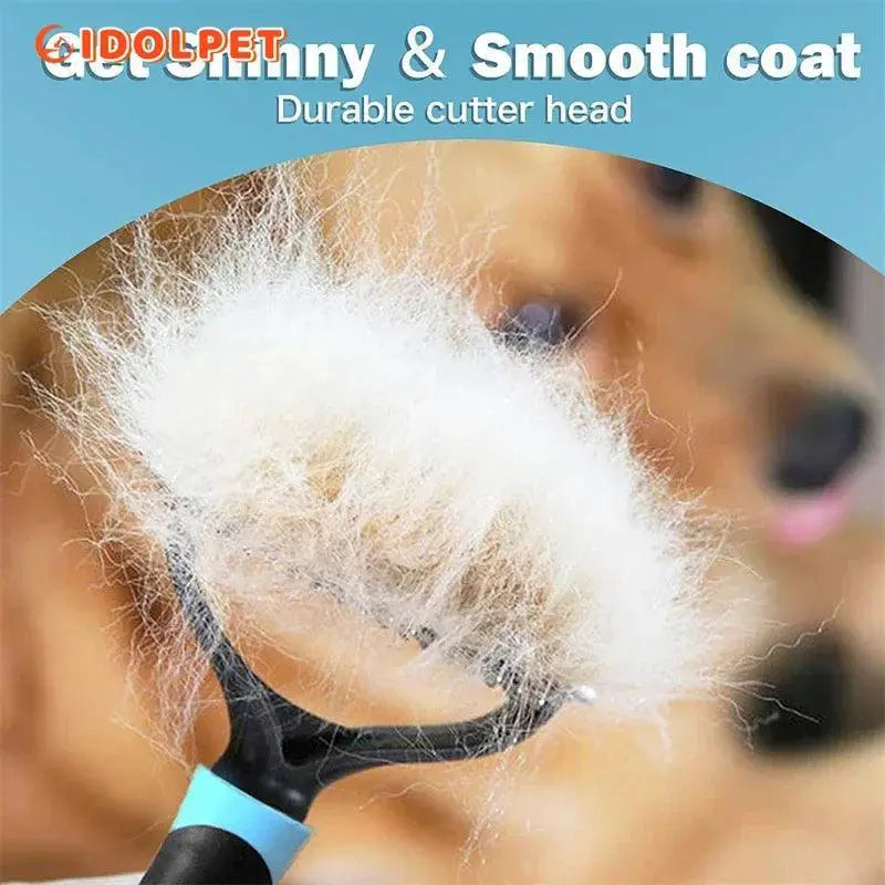 Pet Deshedding Brush Dual Sided Grooming Tool Cats Dogs