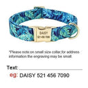 Floral Nylon Collar for Med/Lg Dogs Soft