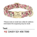 Floral Nylon Collar for Med/Lg Dogs Soft