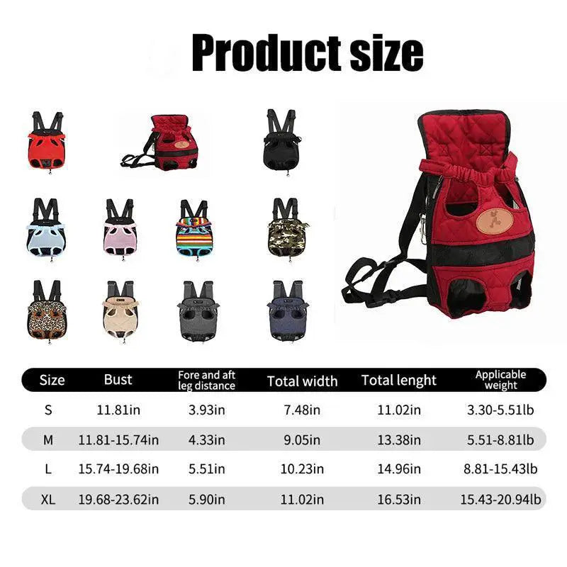 PawMate Dog Front Carrier Backpack Hands Free Outdoor
