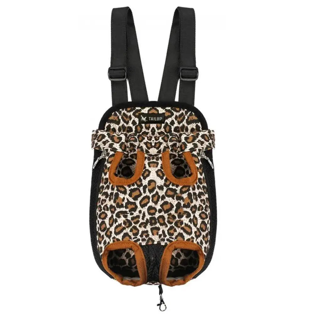 Hands Free Dog Front Carrier Outdoor – Leopard print / S(For 1-2.5kg) product view 9